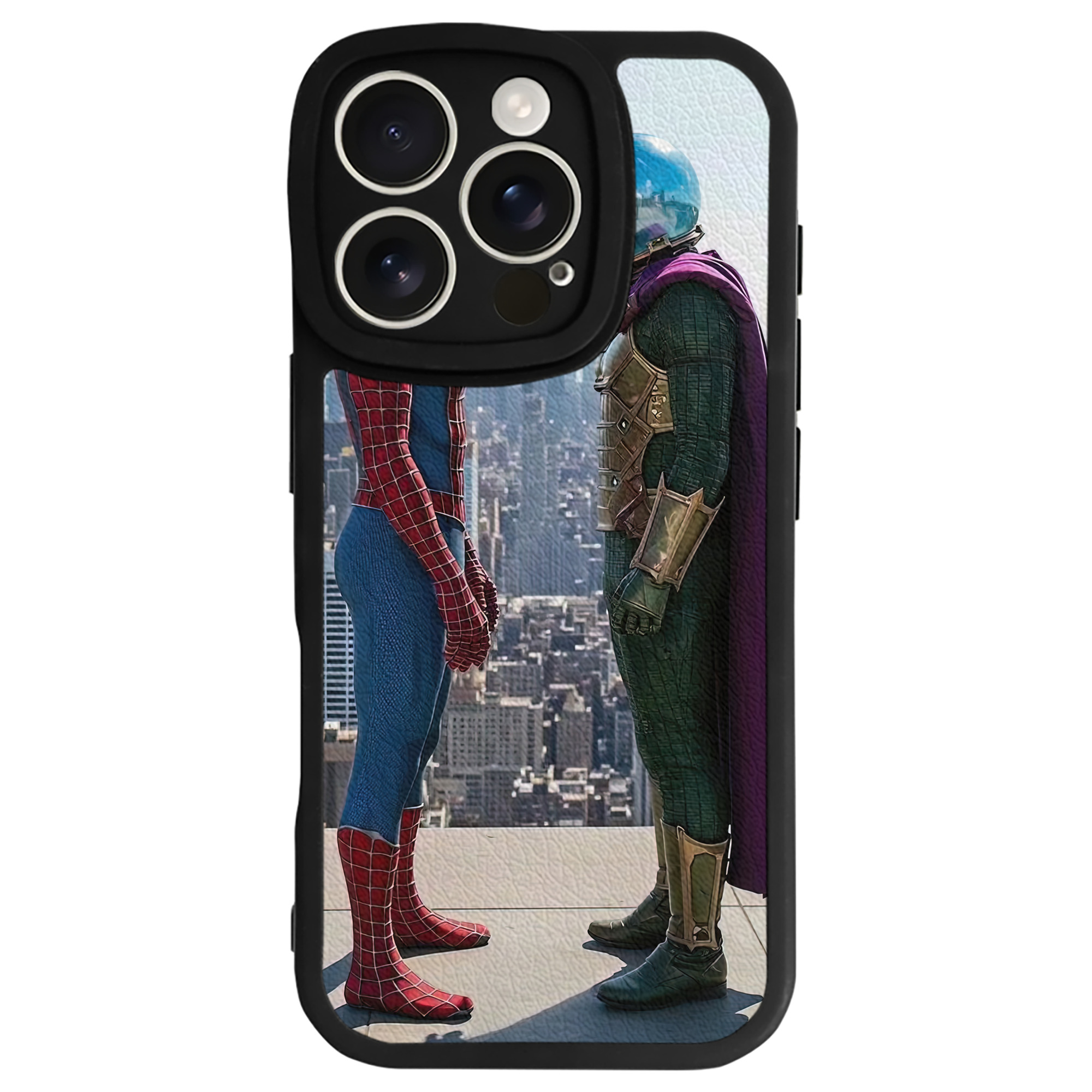 （画像用） Spider Man スパイダーマン 【iPhone 16シリーズ対応】シリコンスマホケース（レザー調） 材質：シリコン